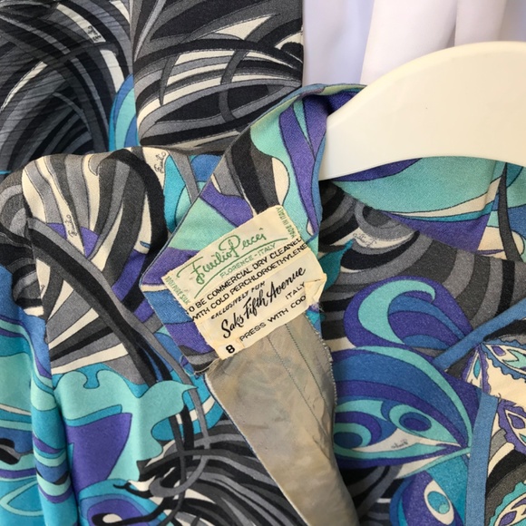 Vintage 60's PUCCI Silk Lounge Pants and Top Small EUC - Picture 6 of 10